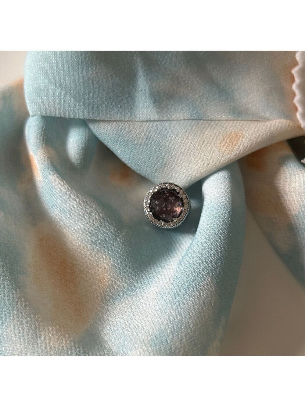 Pandora Purple and Silver Bracelet Charm